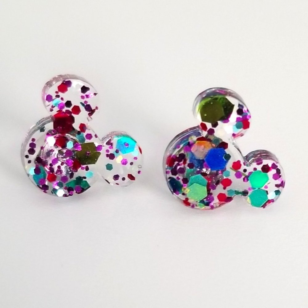 Confetti Mickey Earrings